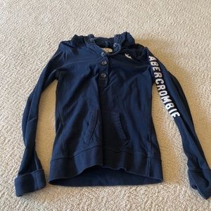 VINTAGE ABERCROMBIE Blue shirt hoodie